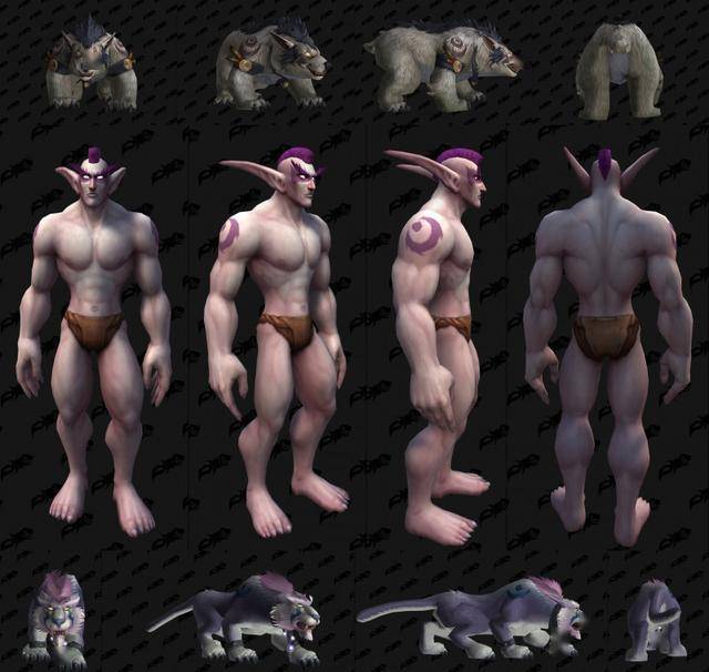 魔兽世界9.0：德鲁伊角色纹身或将影响熊形态与猎豹形态样式_纹饰