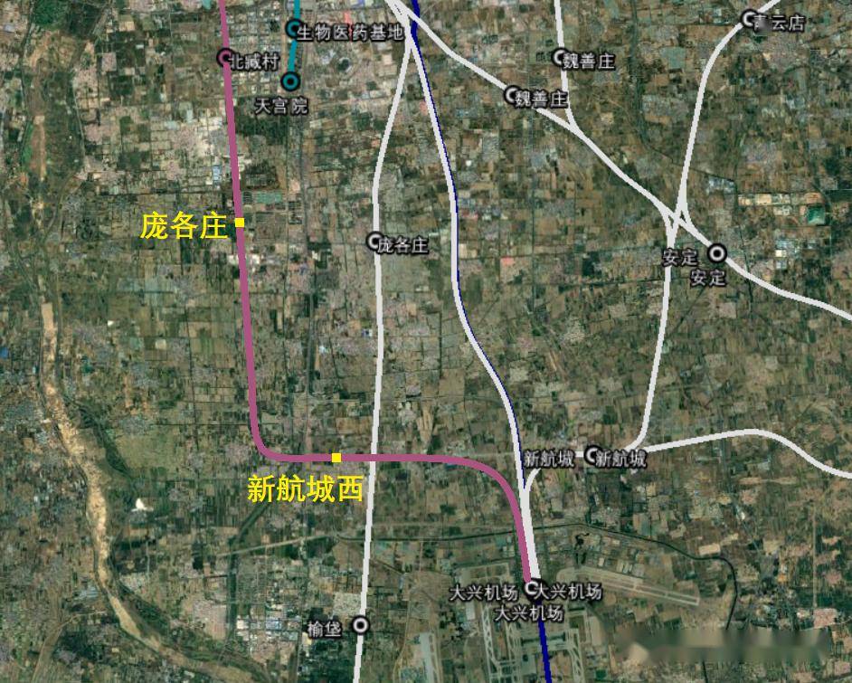 南城交通大兴这条地铁将要南延连接北京两大机场