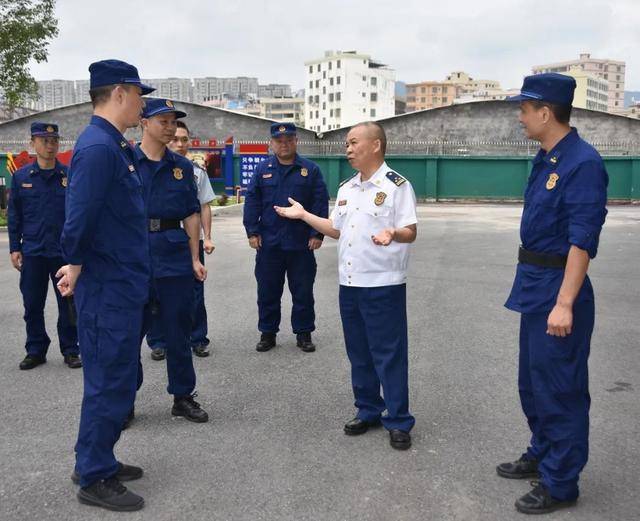 总队杨焕龙副总队长到河源市消防救援支队督导帮扶指导工作