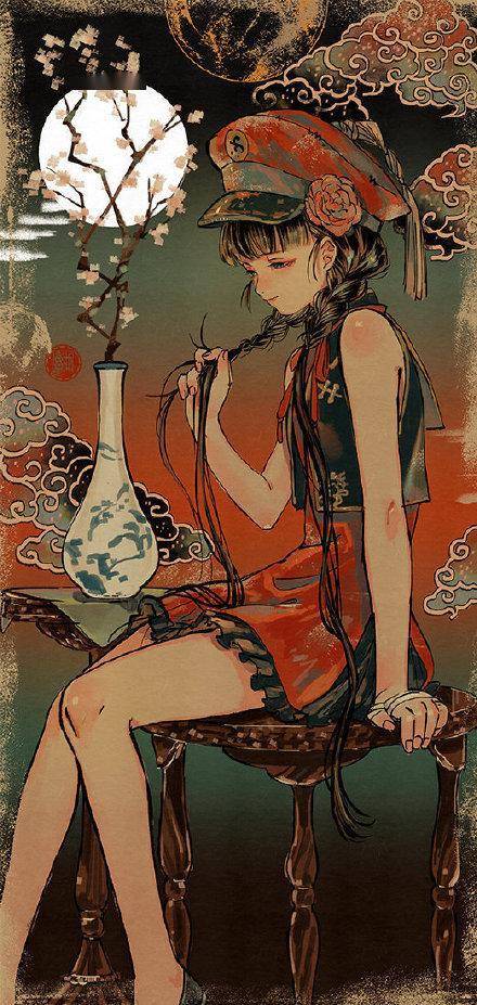 日系古风插画欣赏