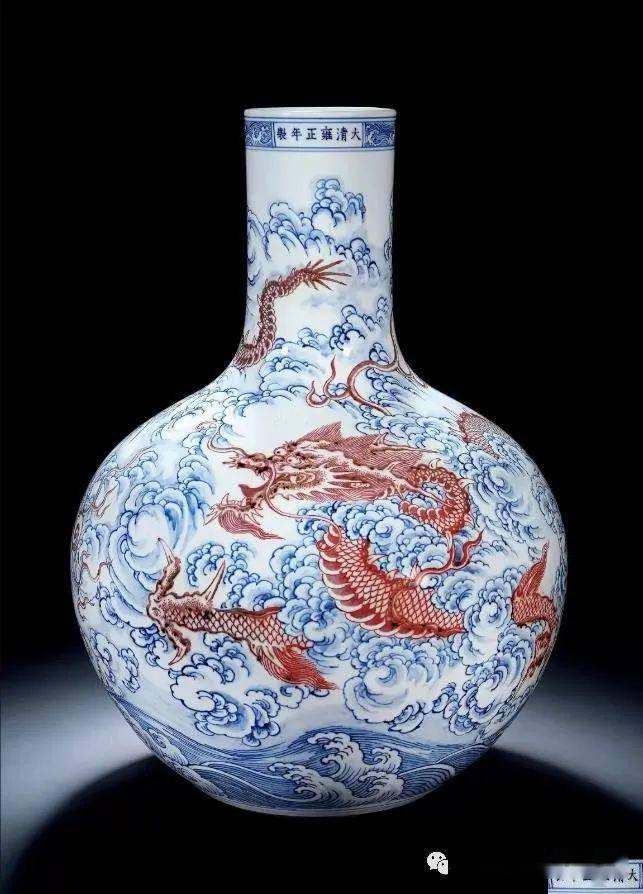 中国　古美術　清時代 斗彩天球特大花瓶 【大清雍正年製】在銘y115 细说清代瓷器（十二）完美的雍正青花、斗彩如何实现他们的俏丽