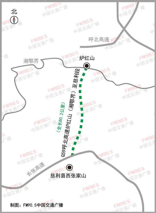 接已建的张家界至桑植高速公路,经陈家河镇,上河溪乡后,进入龙山县,经