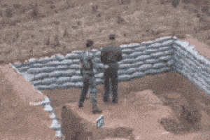 原创搞笑gif趣图:哥们,你就别嘚瑟了,小心脖子一会也断了啊!