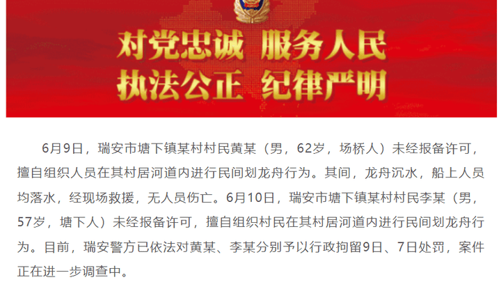 温州2人划龙舟被拘留,你认为是故意的吗?