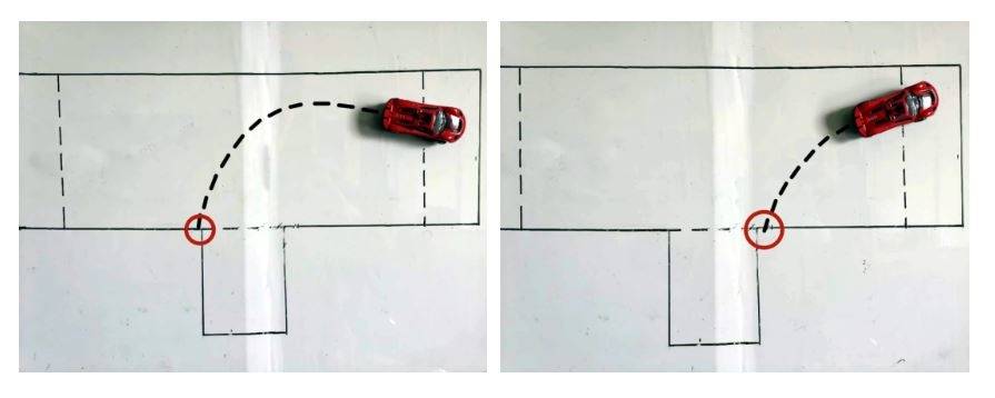 科目二同一点位打方向为何每次倒库的轨迹都不同