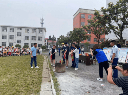 安乡县三岔河中学,三岔河专职消防队,消防救援大队夏季消防联合演习