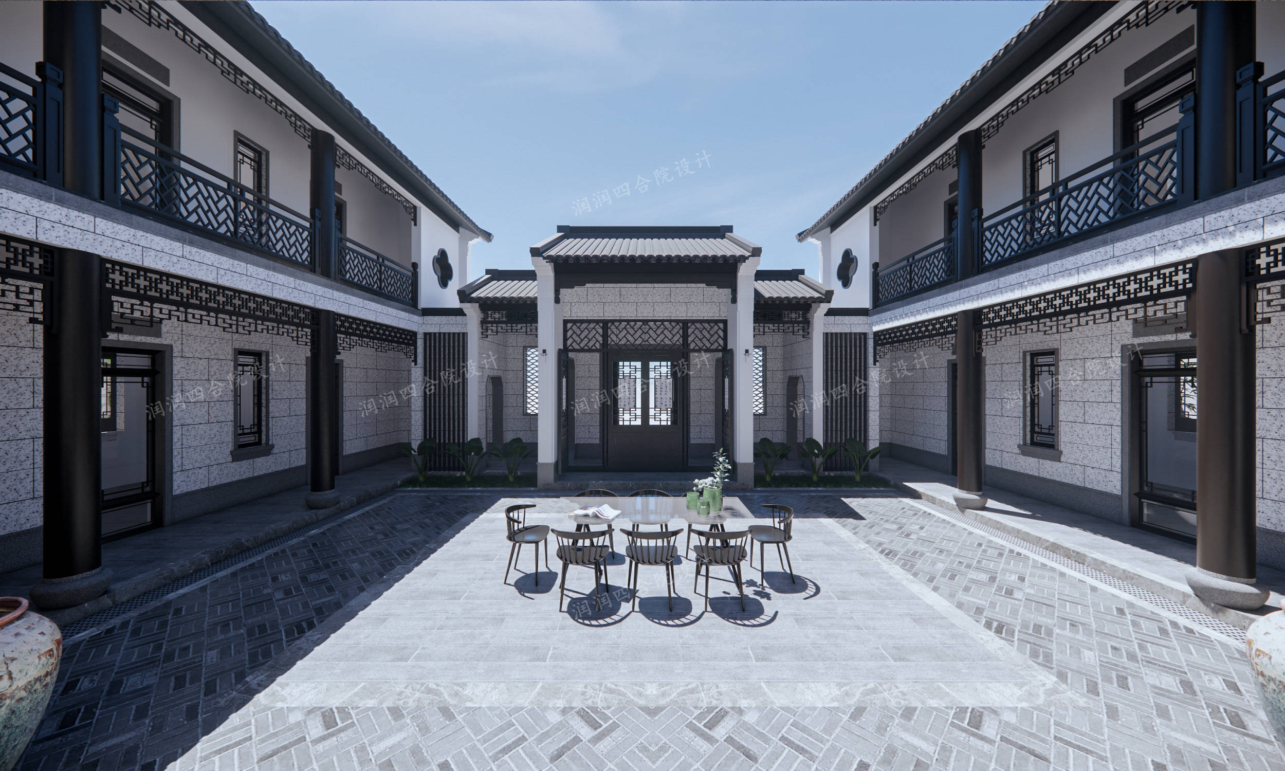 假期不远游,情聚四合院——湖北黄石四兄弟合建新中式