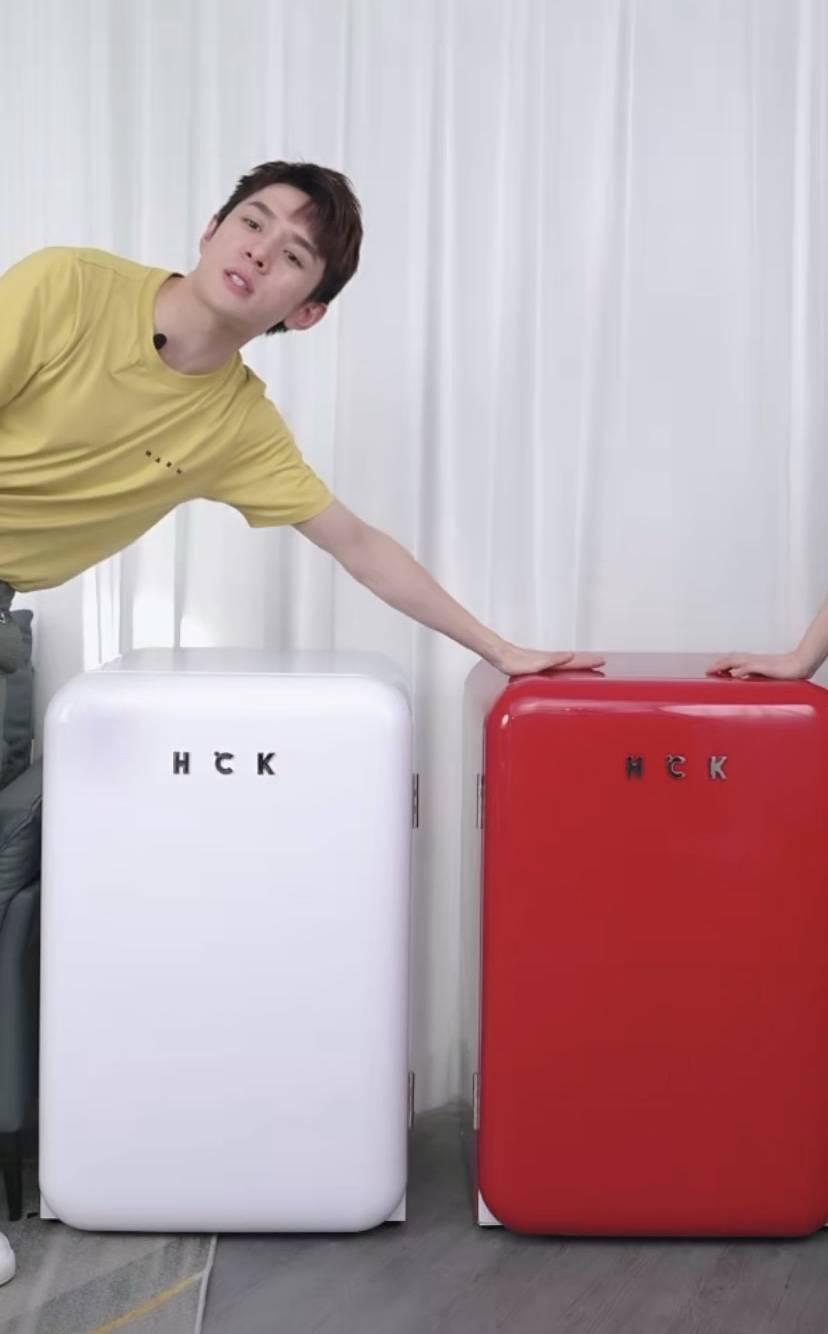 小型冰箱推荐李佳琦同款hck哈士奇复古冰箱