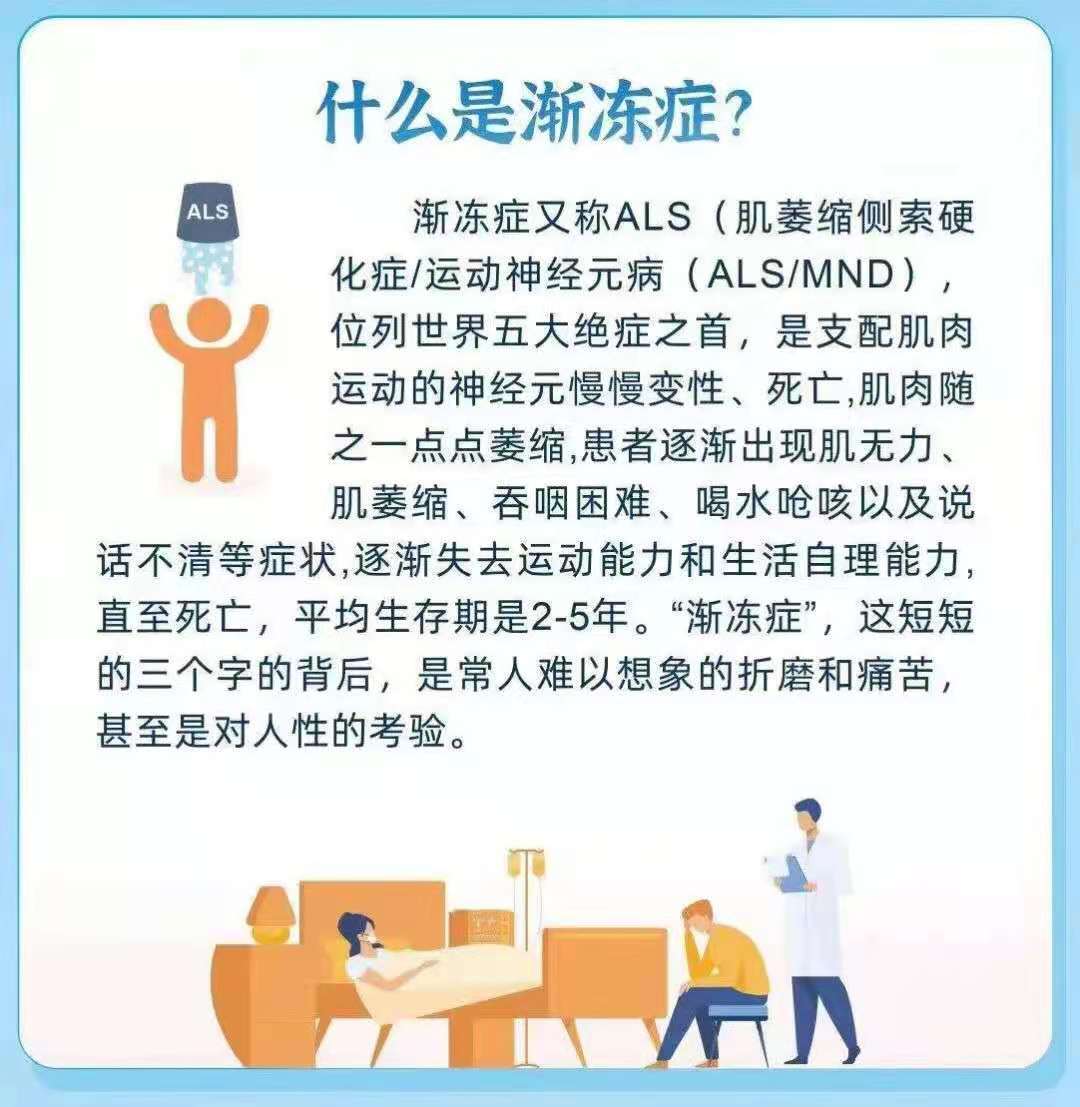 据了解,渐冻症,即肌萎缩侧索硬化(als),这是运动神经元病中较为常见