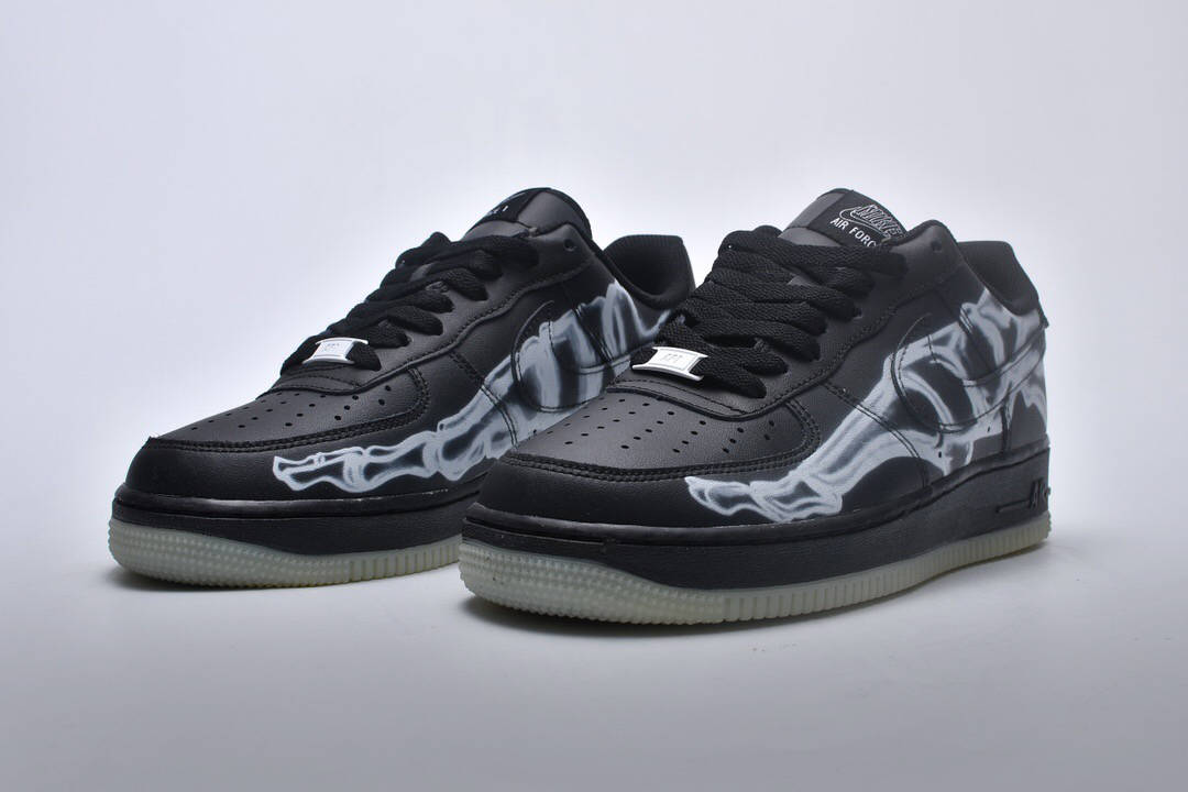 空军一号夜光骨骼 nike air force 1"07 skeleton 万圣节限定运动鞋