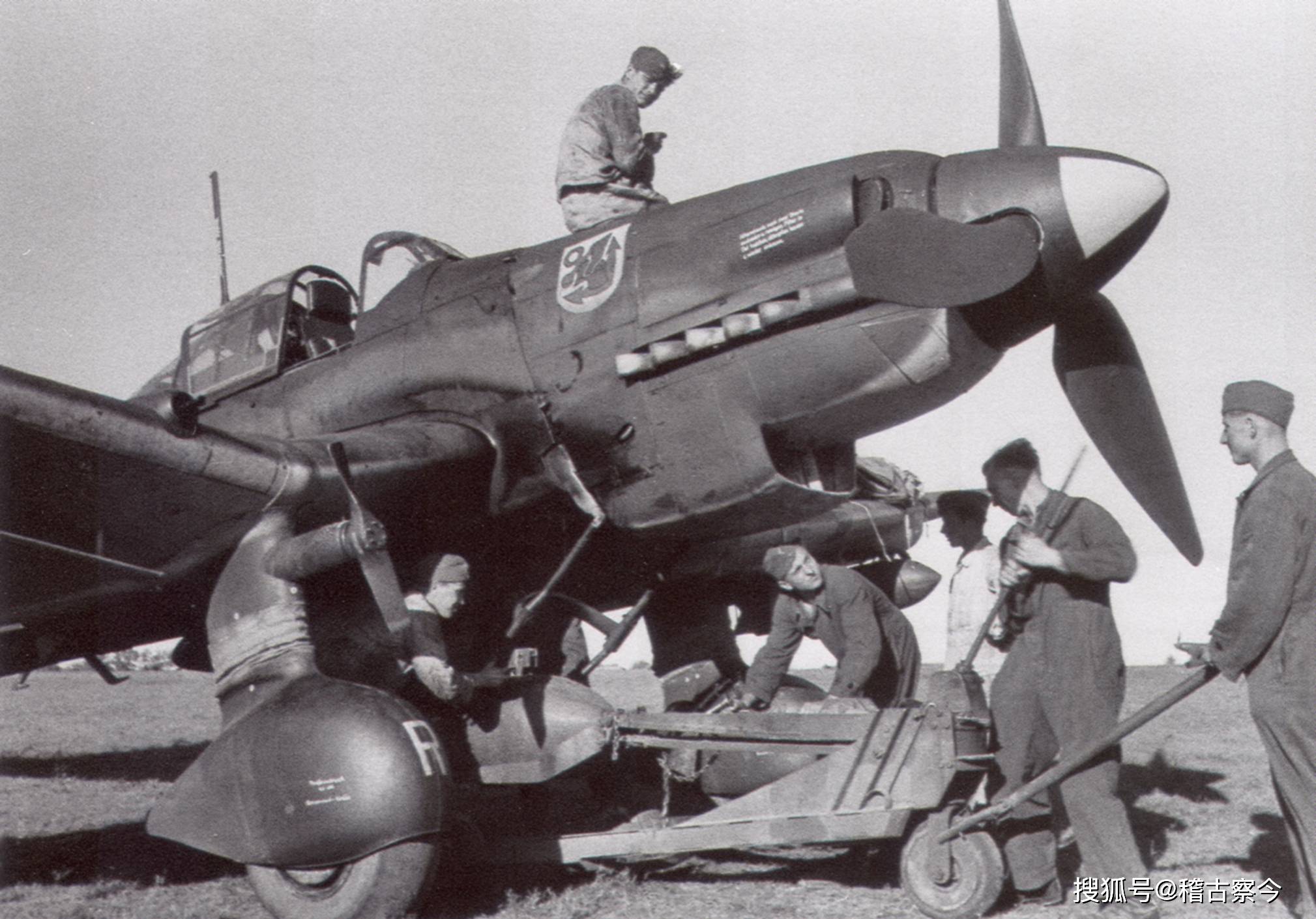 原创斯图卡俯冲轰炸机被称为尖啸死神二战盟军士兵的心理阴影