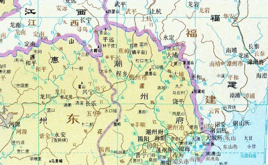 广东一县,因福建,江西两地得名,为一县连三省之地_平远县_梅州市_程乡