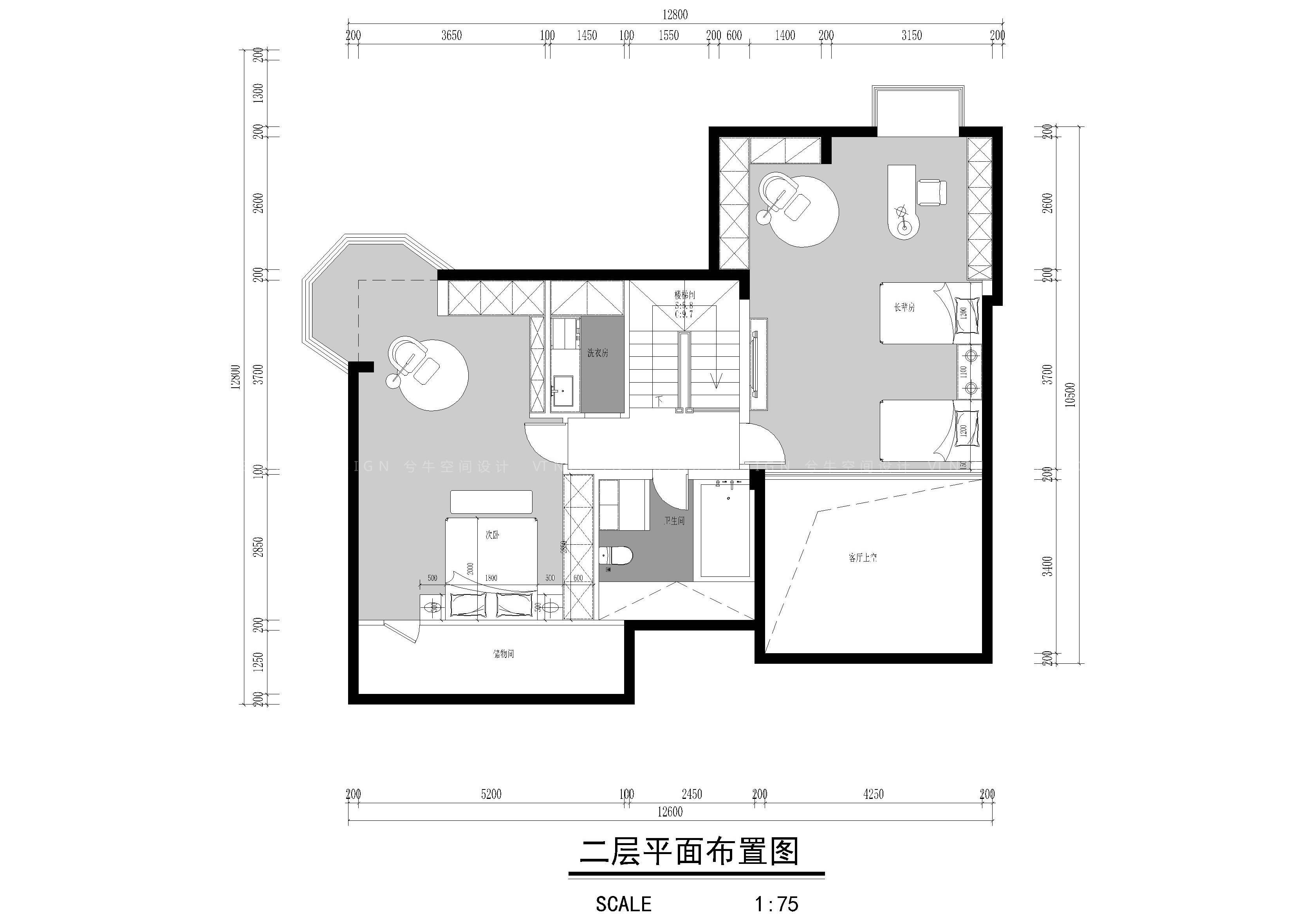 「兮牛空间设计」简约而不简单,180㎡深圳顶楼复式豪