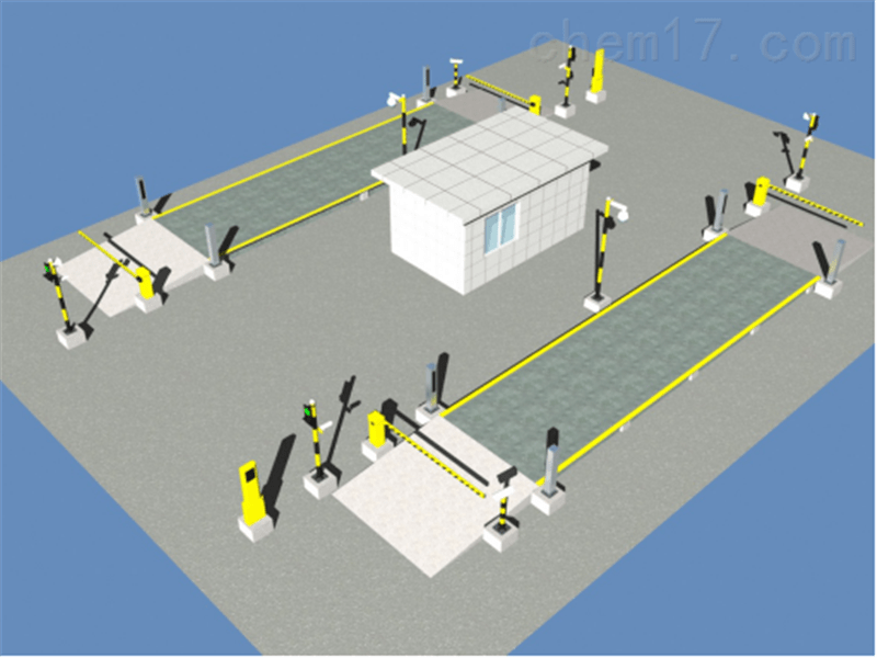 无人值守地磅智能管理系统主要由电子汽车衡,计算机,打印机,视频监控