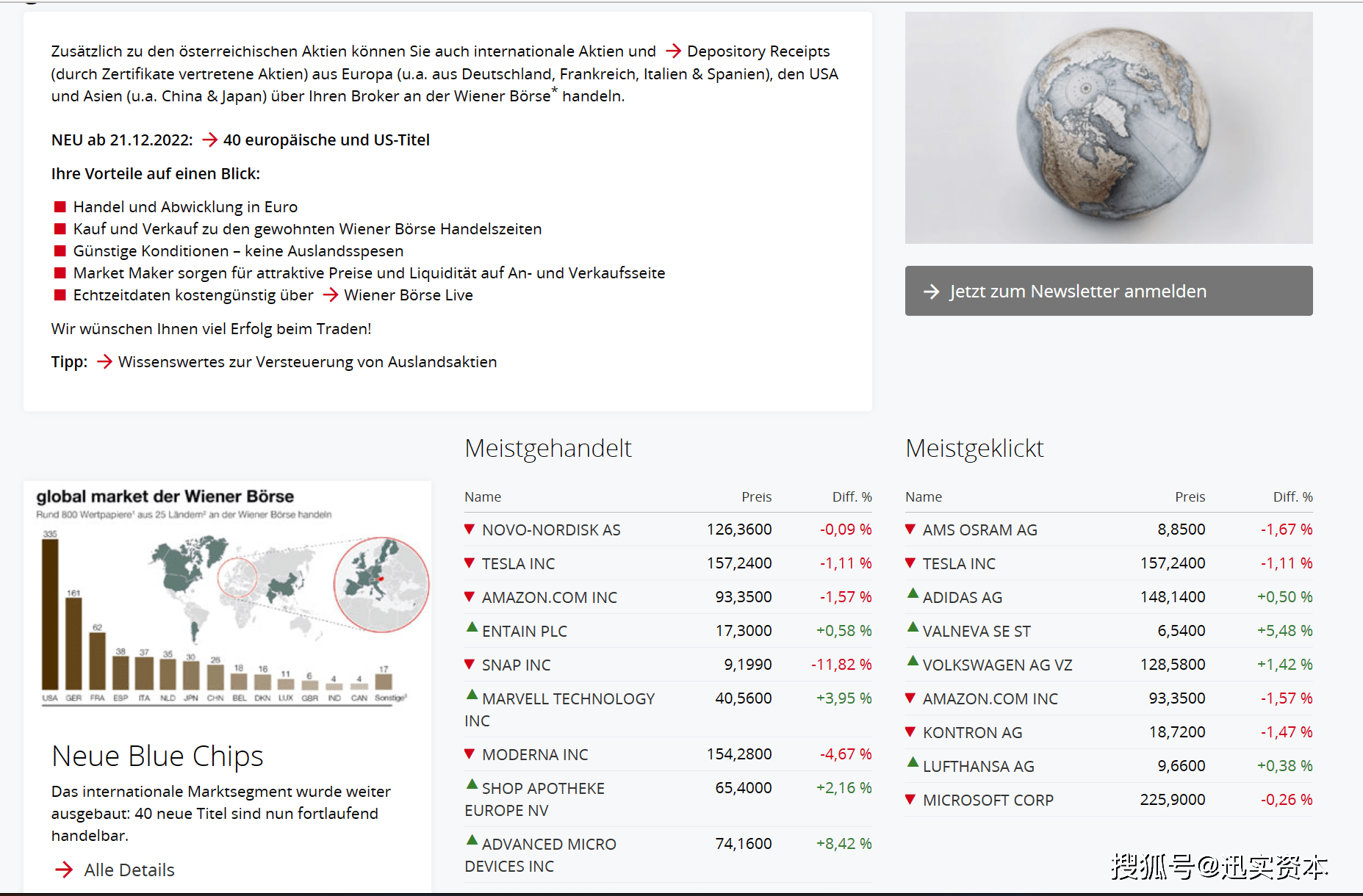 欧洲更大的证券交易所之一 维也纳证券交易所