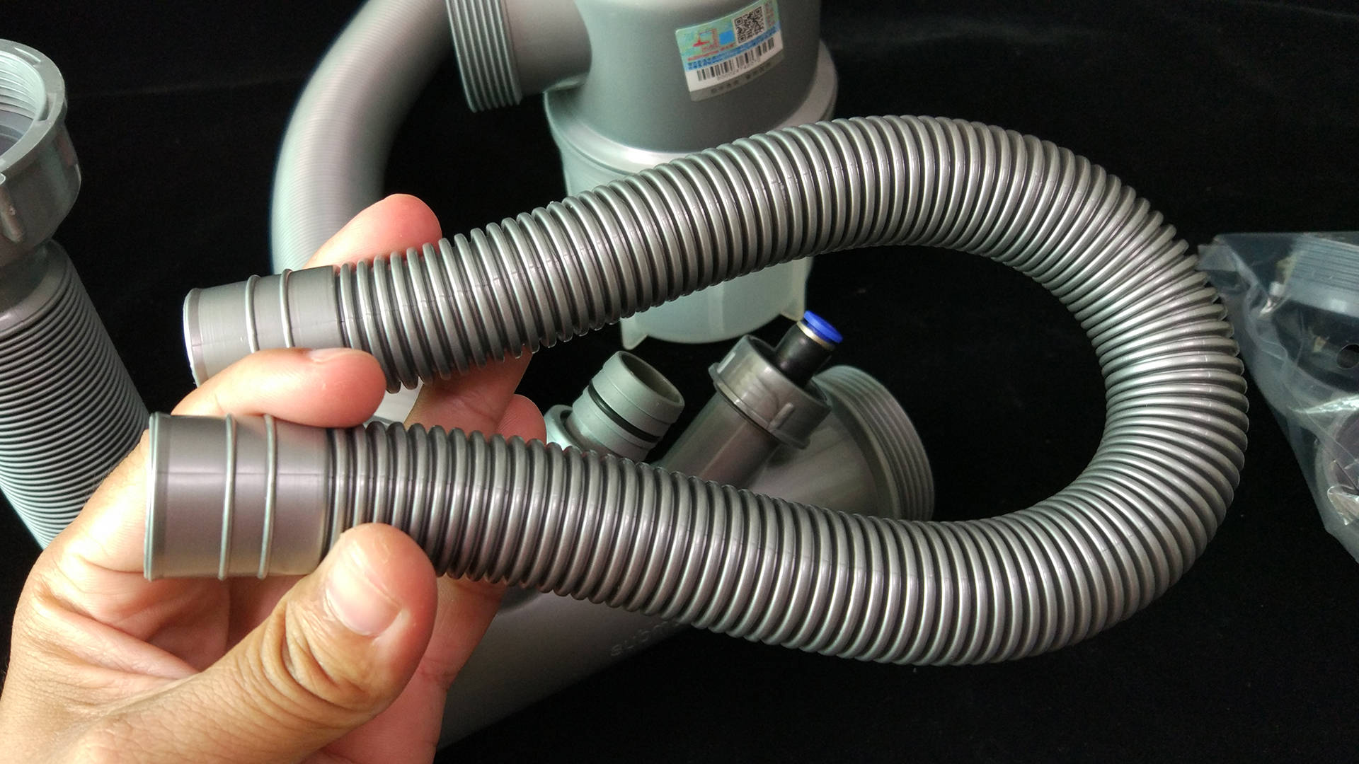 潜水艇多层防水双洗菜盆CSQ-12下水管套拆，彻底处理溢水问题