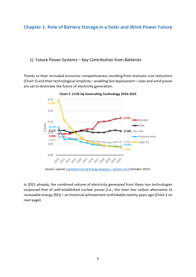 【储能及长时储能谍报逃踪9】电池储能高效整合可再生能源（附下载）