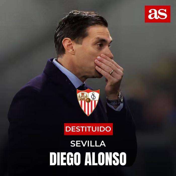 塞维利亚官宣主帅迭戈-阿隆索下课 西甲濒临降级区+欧冠小组垫底