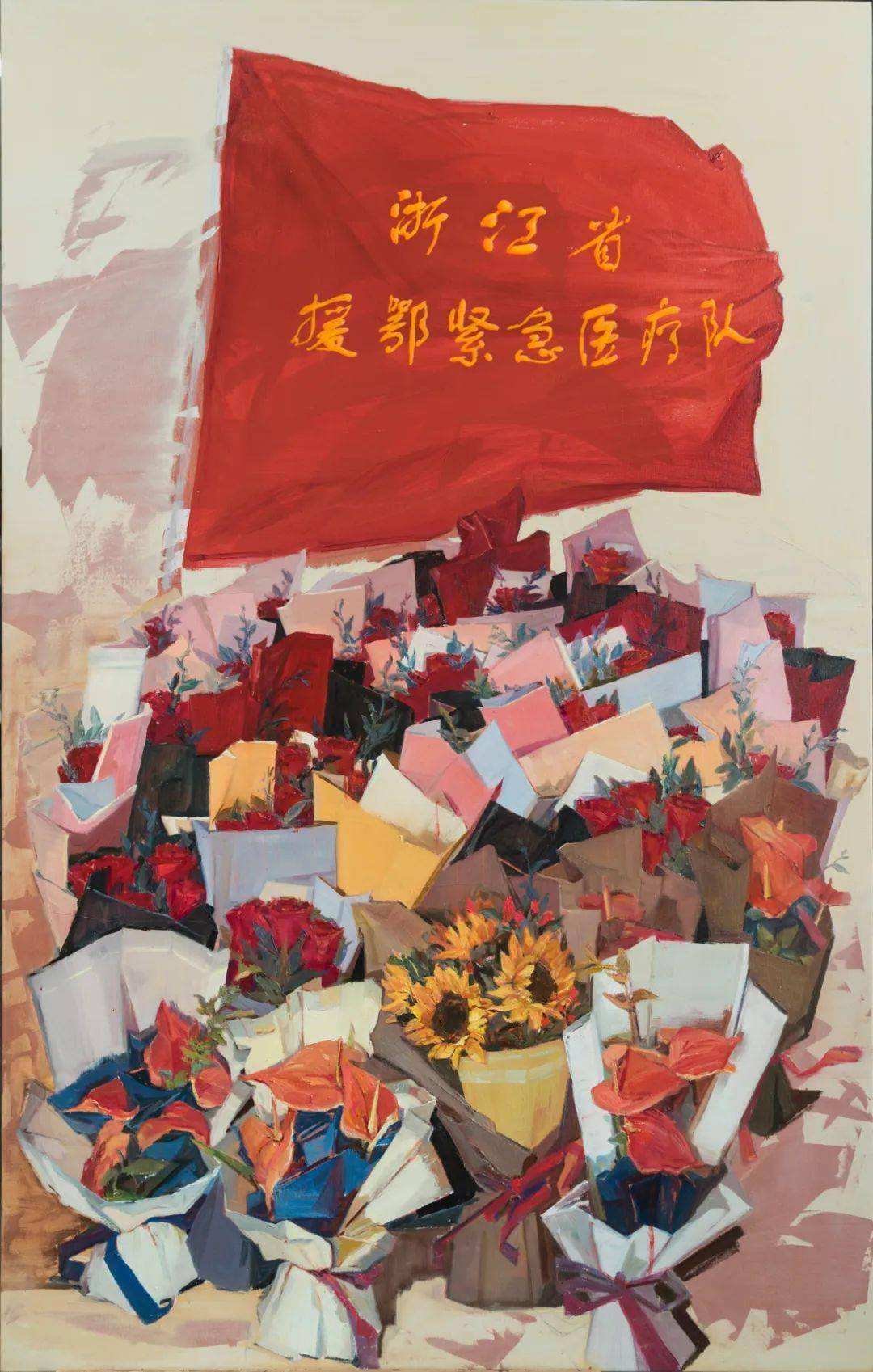 《贺凯旋 油画 110cmx160cm