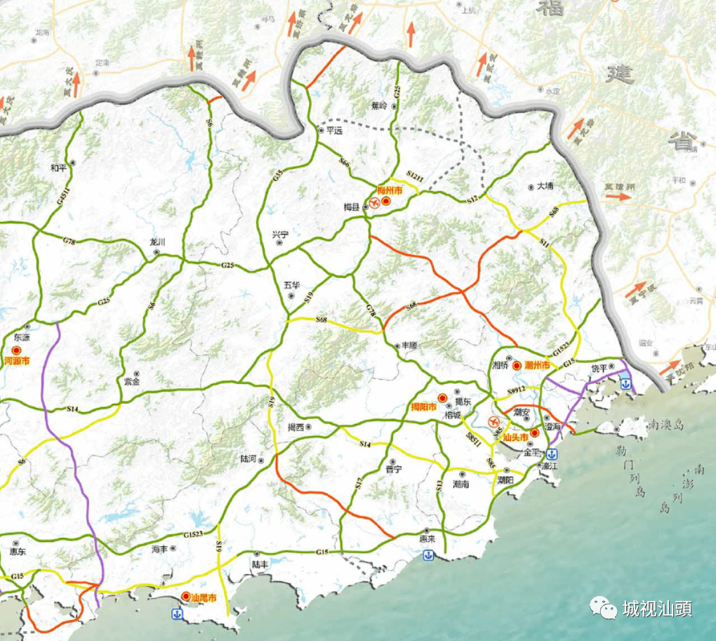 广东省高速公路网规划布局图