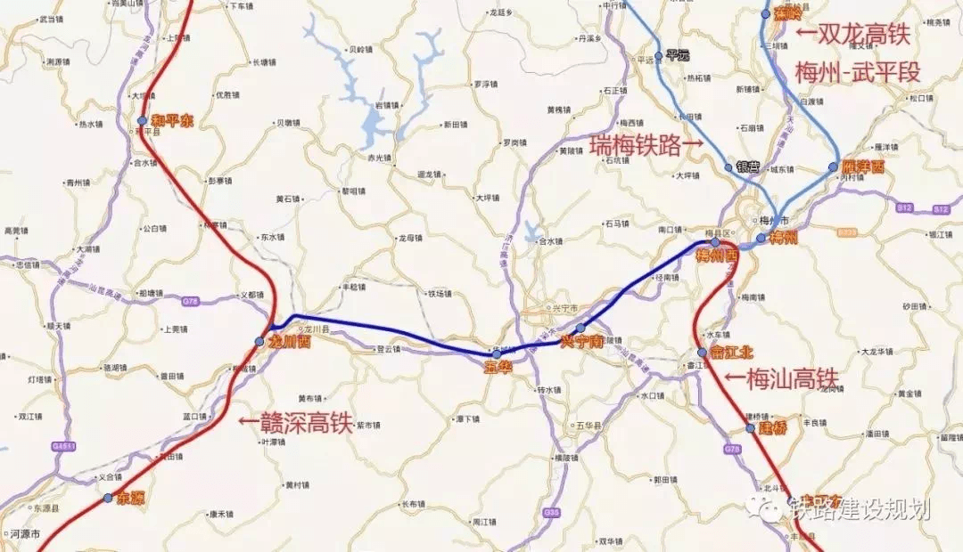 2024年通车新建梅州至龙川高铁6月底全线动工