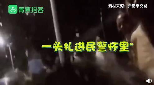 测试|反转！前一秒以为被逮嘤嘤嘤检测酒驾未达标男子扑交警怀里