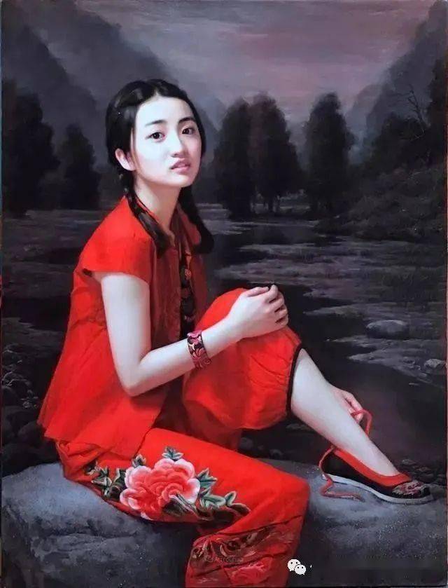 中国当代年轻艺术家超写实美女油画作品欣赏_手机搜狐网