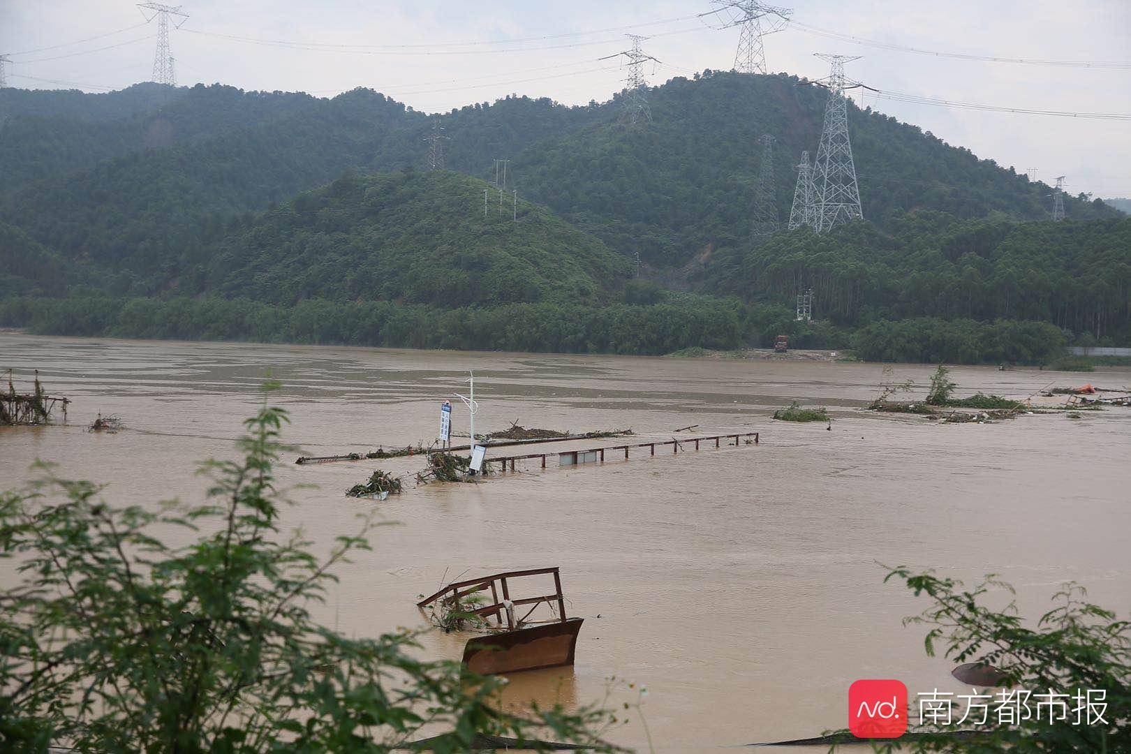 直击暴雨下的清远佛冈龙山镇救援!