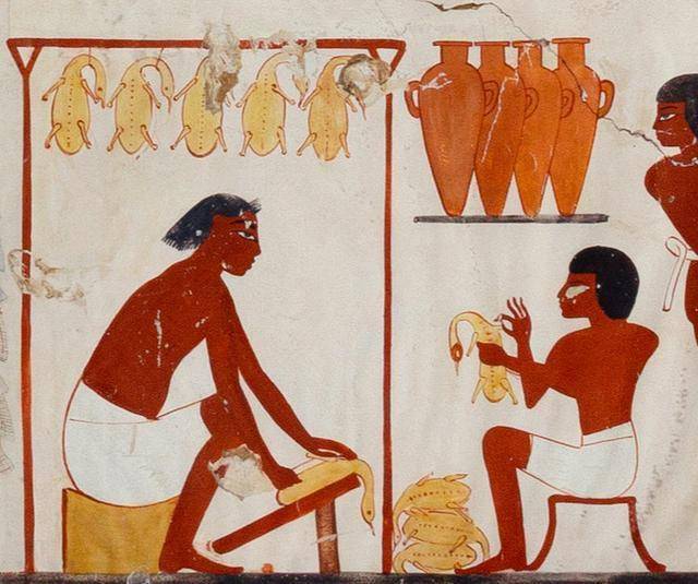 「硬核看文物」从3500年前的祭堂壁画看古埃及社会生活中的鹅