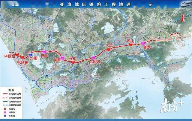 深汕城际铁路站点首次公布经过惠州南站