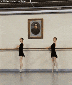 瓦岗诺娃 ksenia zhiganshina和同学的基训动图基训·把杆部分英国