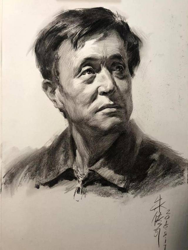 央美朱传奇素描画作张张成为临摹的典范收藏学习
