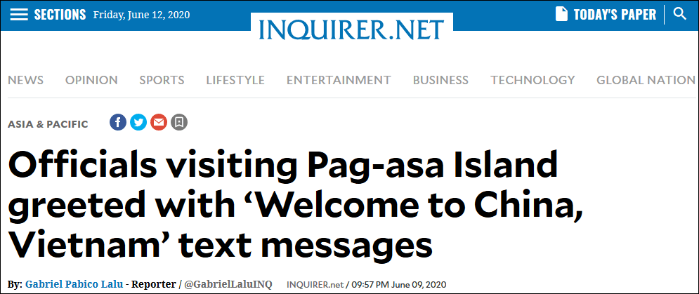 菲律宾防长，"欢迎来到中国"！