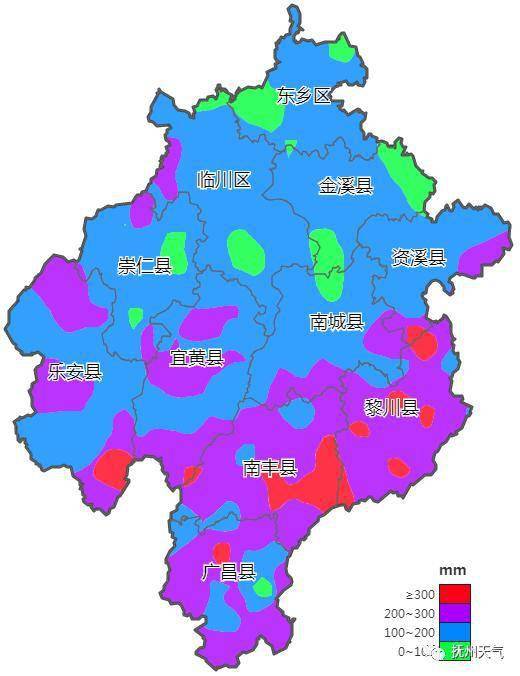 9毫米其中最大为乐安县金竹乡373.