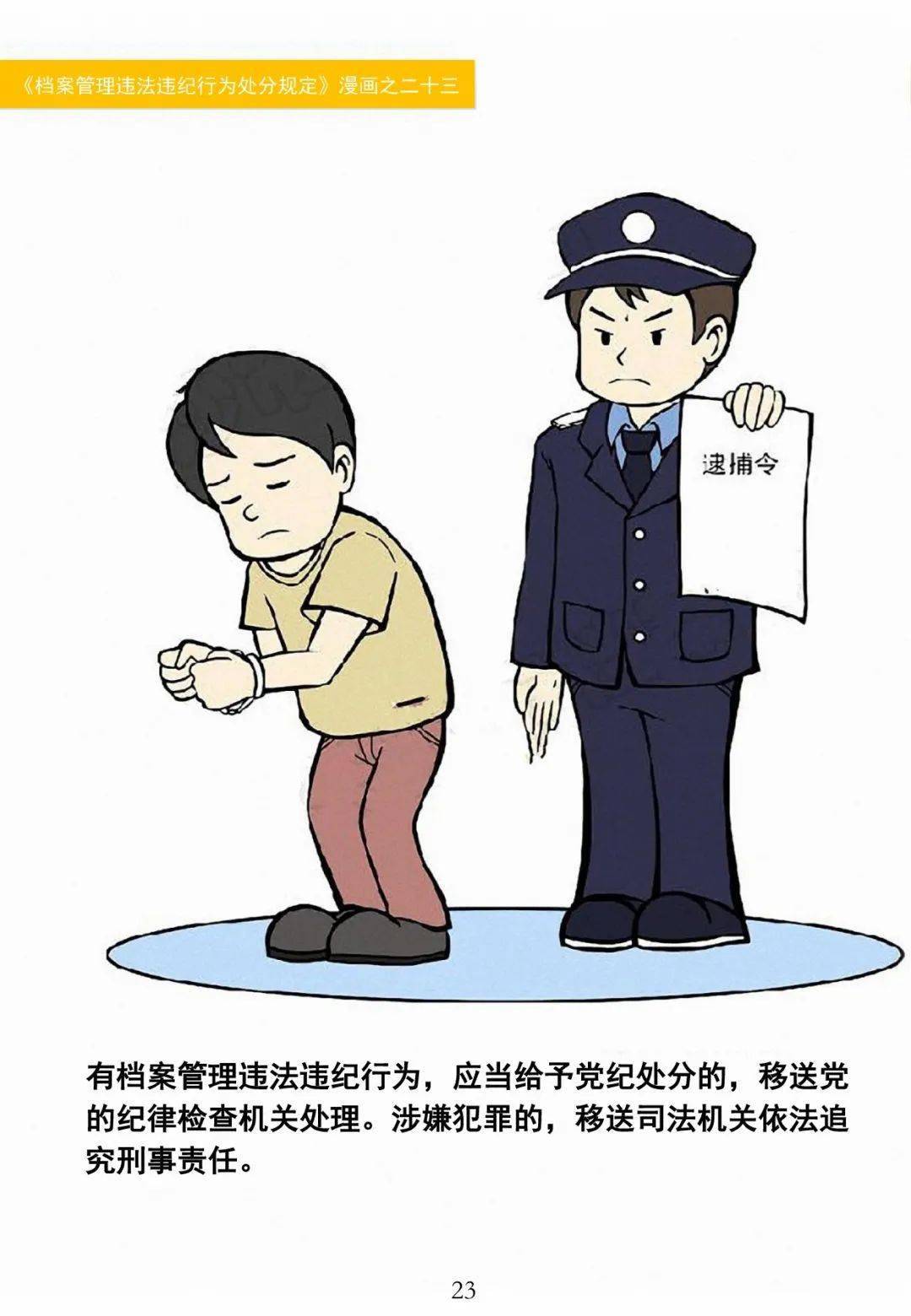 档案法丨档案违法违纪案例漫画