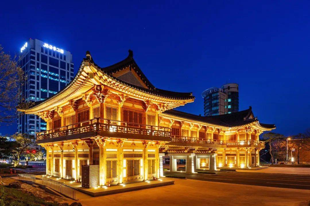 组图韩国全北大学韩屋风格建筑