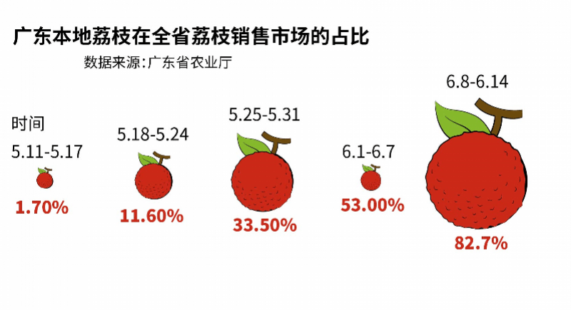 行情普遍低迷却逆势"突围!广东荔枝,稳了!