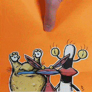 同样是可爱的圆滚滚的老鼠, 美国艺术家ben avlis手下的折纸也是这样