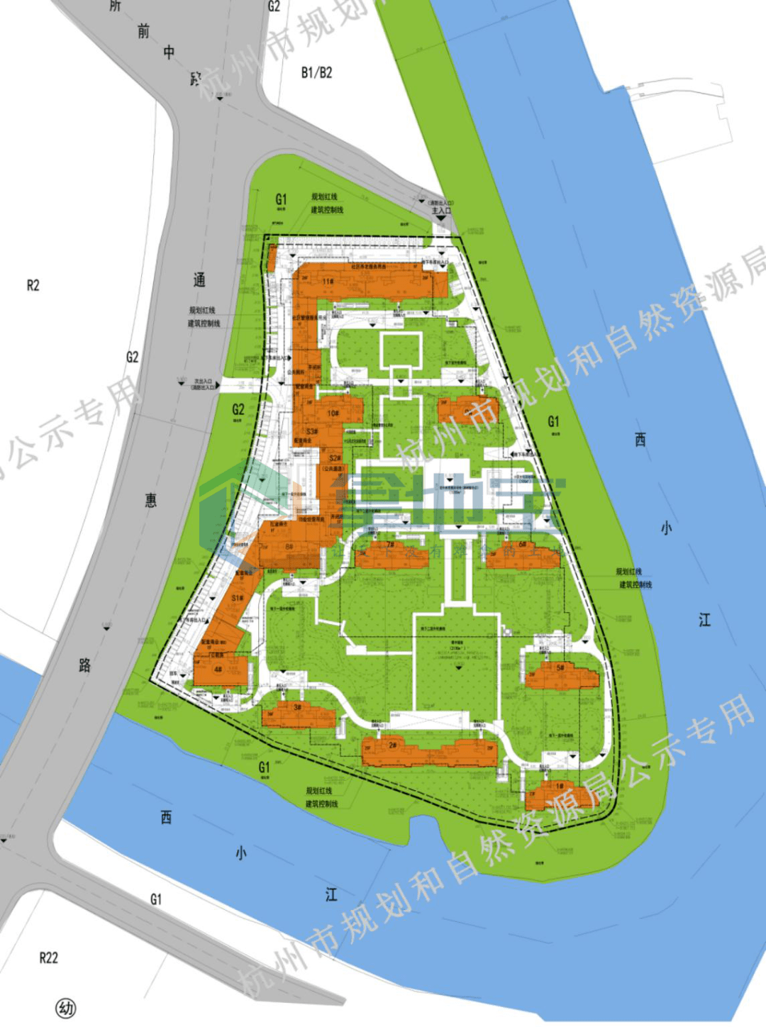 公示德信所前镇项目公示规划11幢高层住宅