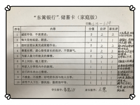 东黎帅娃道德银行2家庭储蓄卡为成长助力