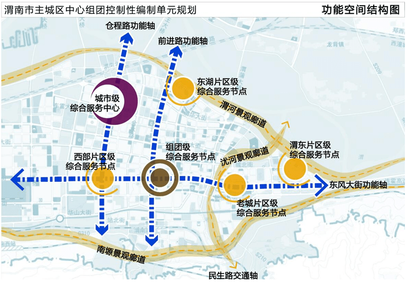 渭河南岸滨水东区位于渭南中心城区北部,金水路(沙王大桥)以东,民生