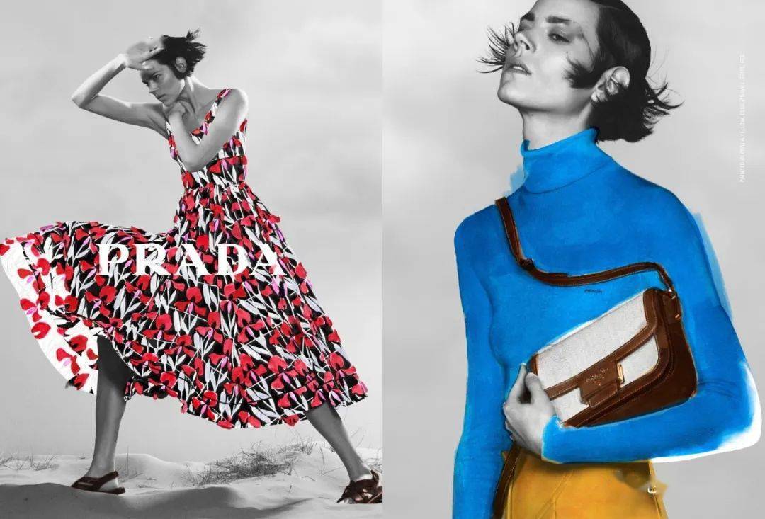 prada 2020早秋系列广告,独到的色彩重释经典时装