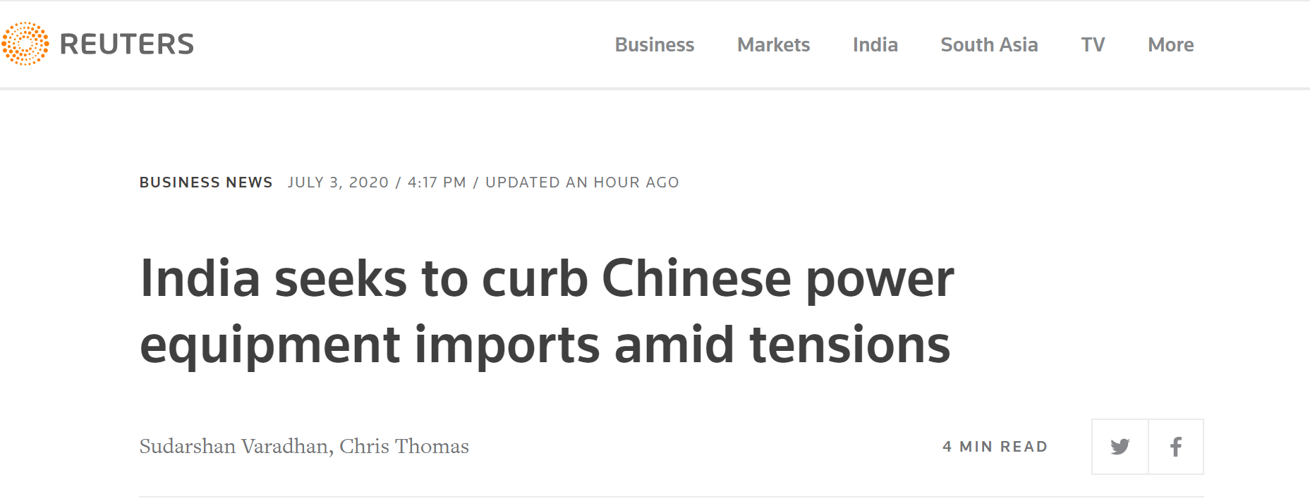 印政府再出损招：限制中国电力设备进口，部长竟称可能有“特洛伊木马”能远程瘫痪电网