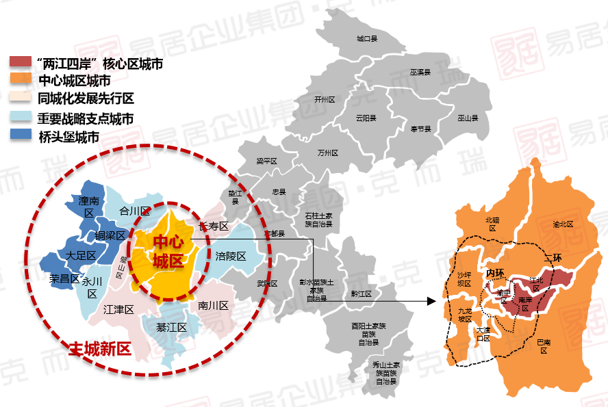 6969纵观大重庆经济能级较高的区县,一小时经济圈的江津,合川