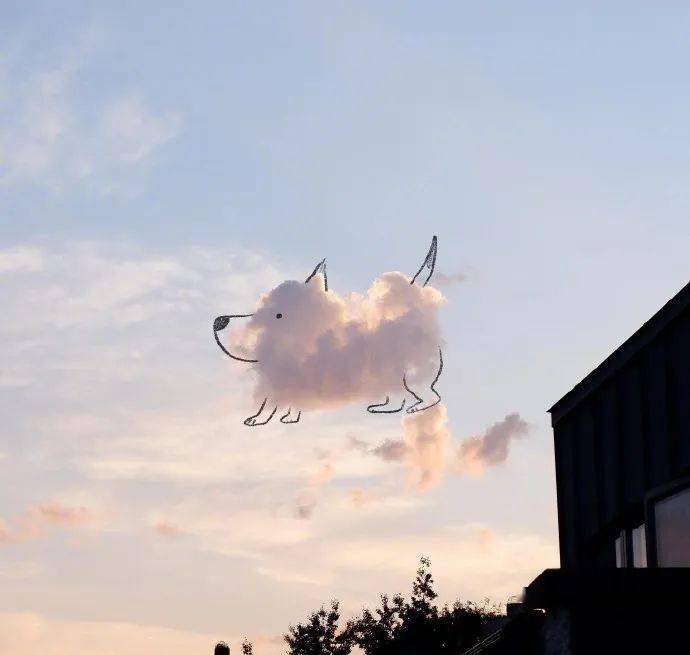 云朵狗狗难过的时候,天空会下雨吗?
