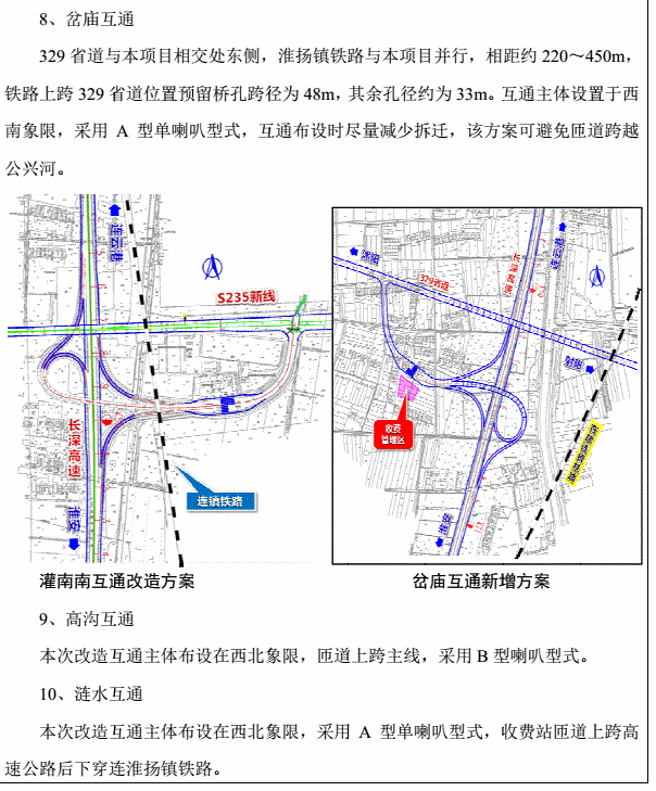 拆除蒋庵和王兴服务区 移至涟水淮阴县界,新建涟水服务区 高沟2进2出