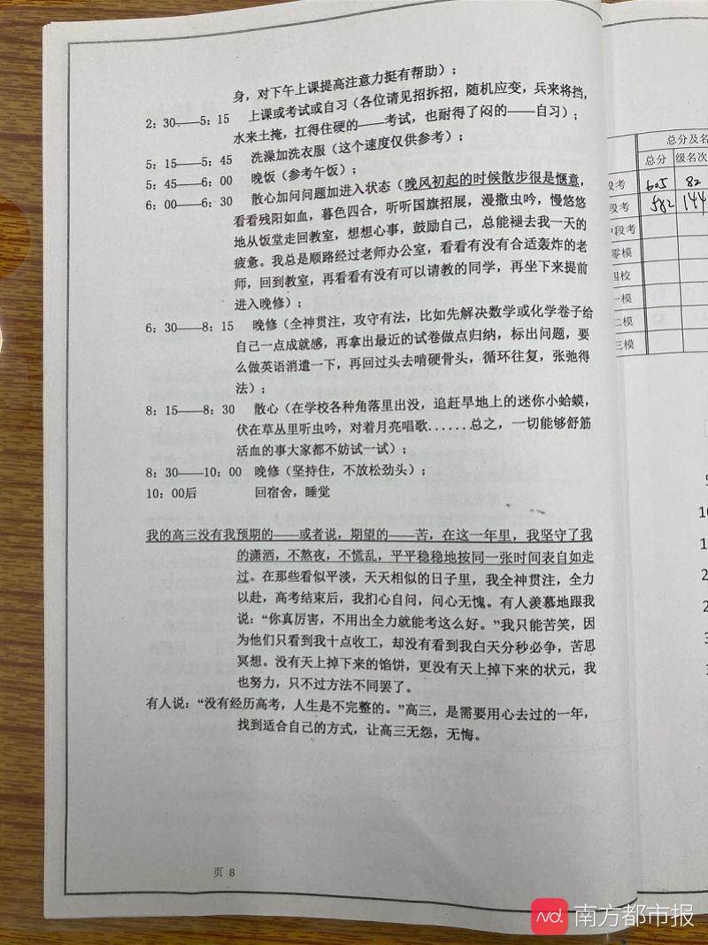 时间表|每天16小时精细到每15分钟，前高考状元这样总结备考时间表