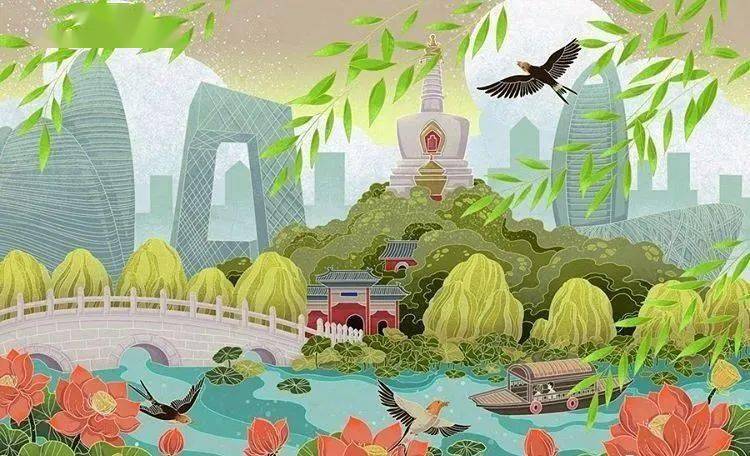 其画风深受中国传统绘画和日本浮世绘艺术的影响