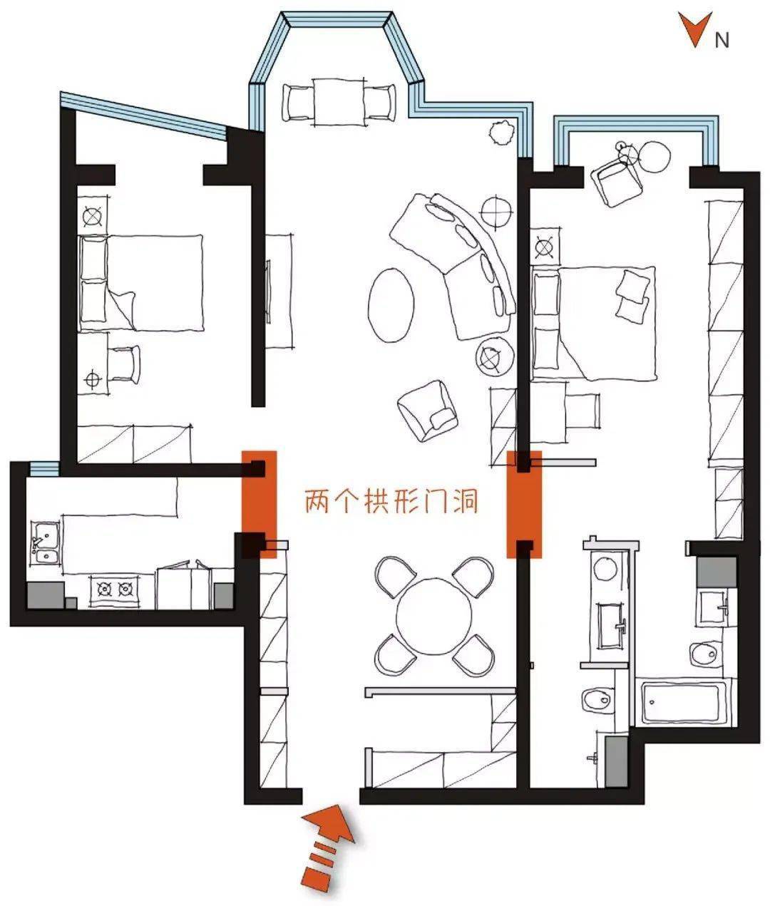 元素|美到窒息！北京夫妻的135㎡两室，多种vintage元素，打造极致惊艳之家！