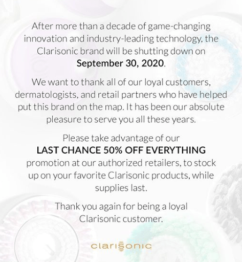 加拿大|明星洗脸刷品牌倒闭！加拿大官网、丝芙兰都开始甩货了……